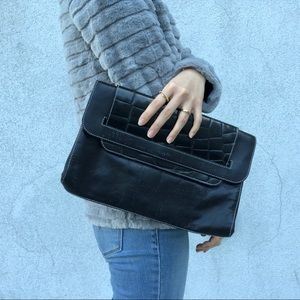 Black Envelope Clutch